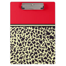 Leopardo Creme Vermelho