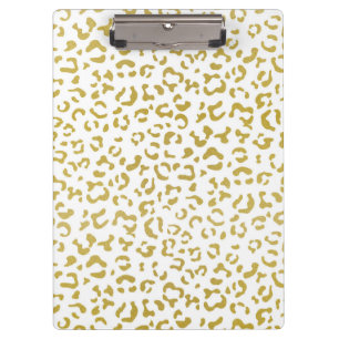 Pranchetas Leopardo Dourado, Brilho Dourado, Impressão Leopar