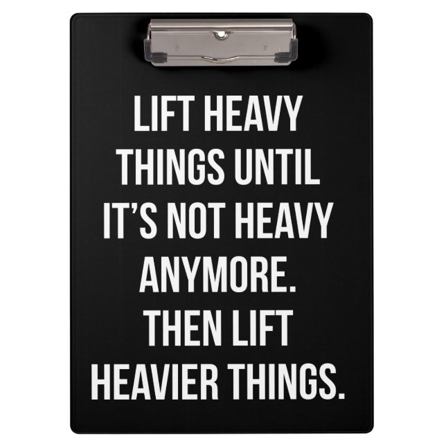 Pranchetas Levante Coisas Pesadas - Giro Motivacional Novamen (Frente)