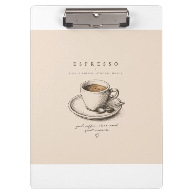 Pranchetas Life Begins After Espresso | Vintage Coffee Lover  (Frente)