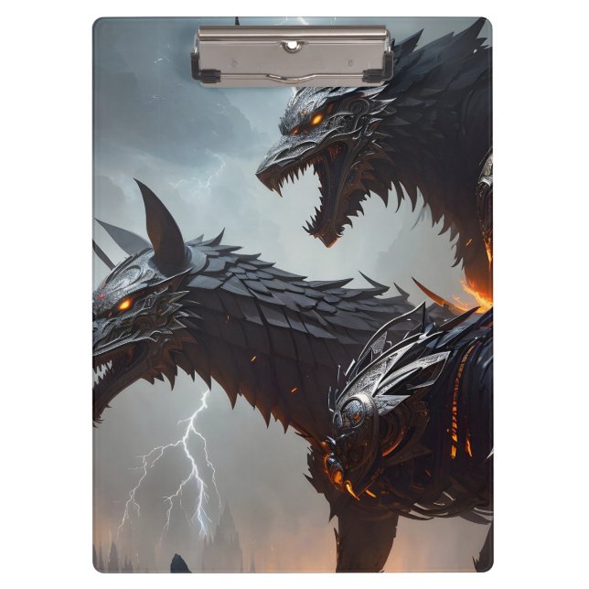 Pranchetas Lightning Cyborg Wolves (Frente)