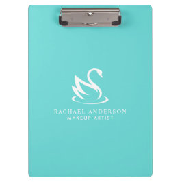 Pranchetas Lindo logotipo e nome minimalista de Swan