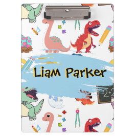 Pranchetas Lindos Dinossauros em Aquarela Personalizados para