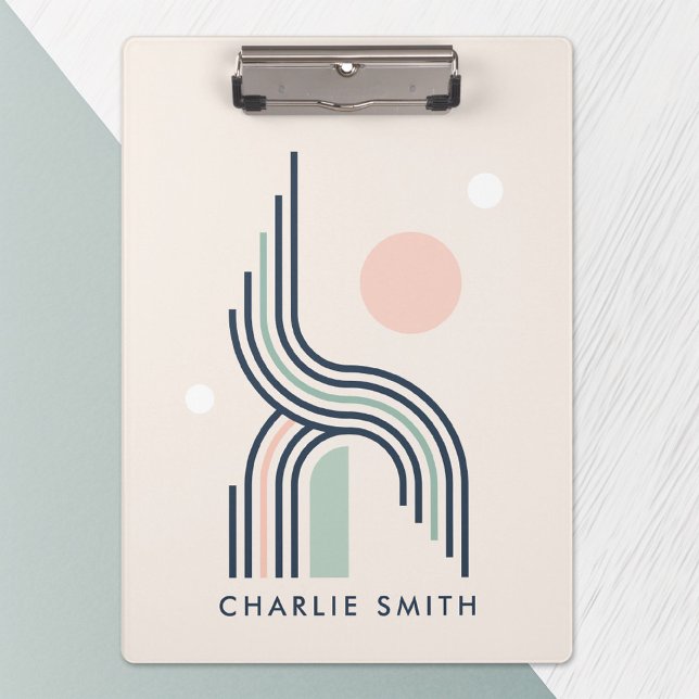 Pranchetas Linhas de arte geométricas da abstrato retrorrefle (Criador carregado)