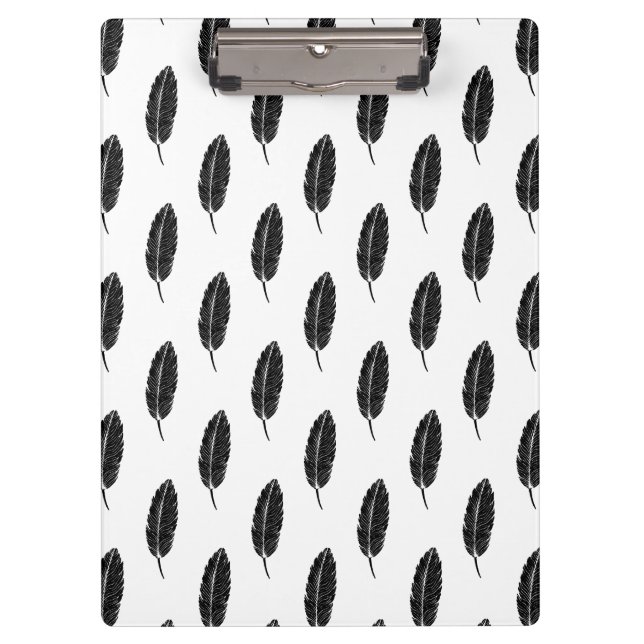 Pranchetas Linoco de pena russa preto-e-branco (Frente)