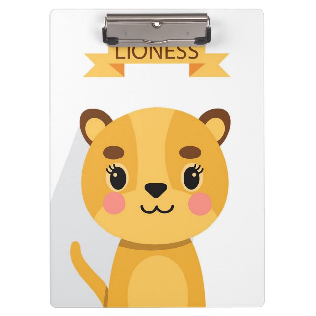 Pranchetas Lion Cute Lioness (Frente)