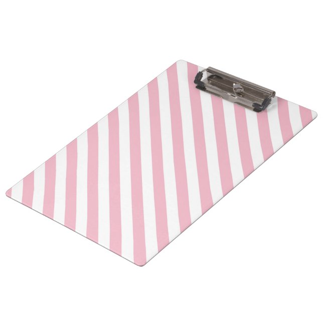 Pranchetas Listras brancas e rosa (Inclinado)