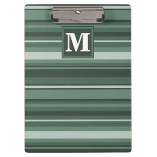 Pranchetas Listras do verde prudente do monograma