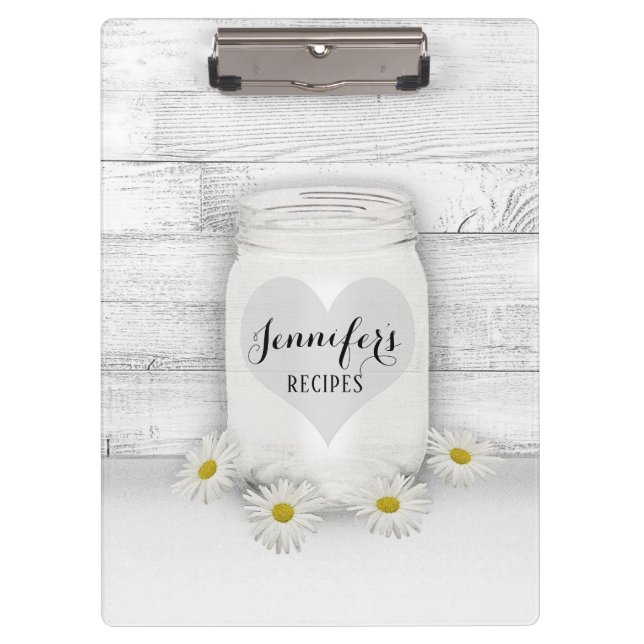 Pranchetas Livro de receitas personalizado para receitas (Frente)