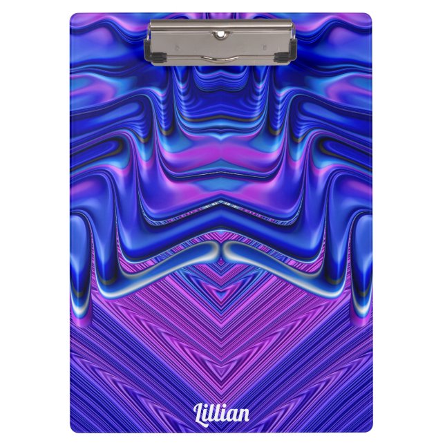 Pranchetas LLIAN ~ 3D! ~ Branco rosa e azul- original ~ (Frente)