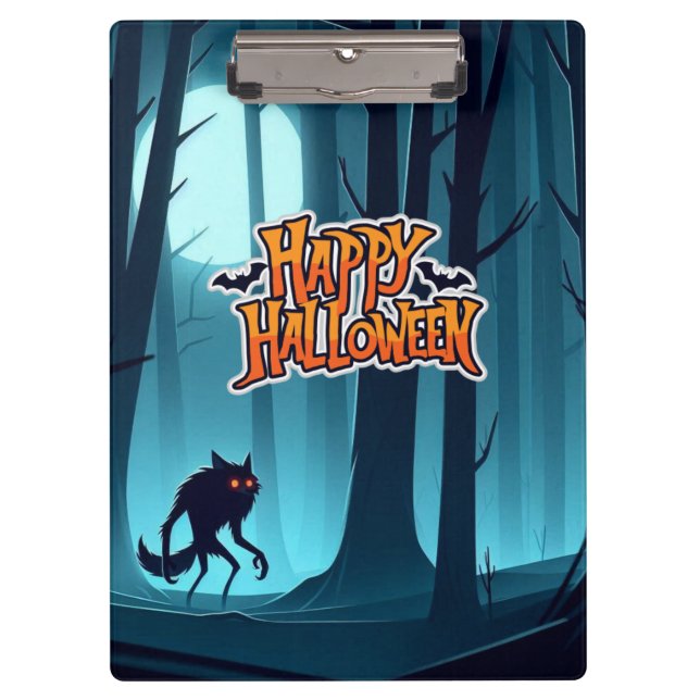 Pranchetas Lobisomem e abóboras do Halloween (Frente)