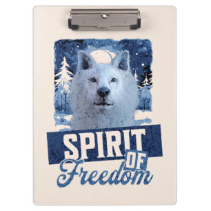 Pranchetas Lobo Ártico Espírito de Liberdade Design de Vida S