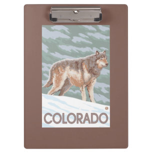 Pranchetas Lobo cinzento StandingColorado