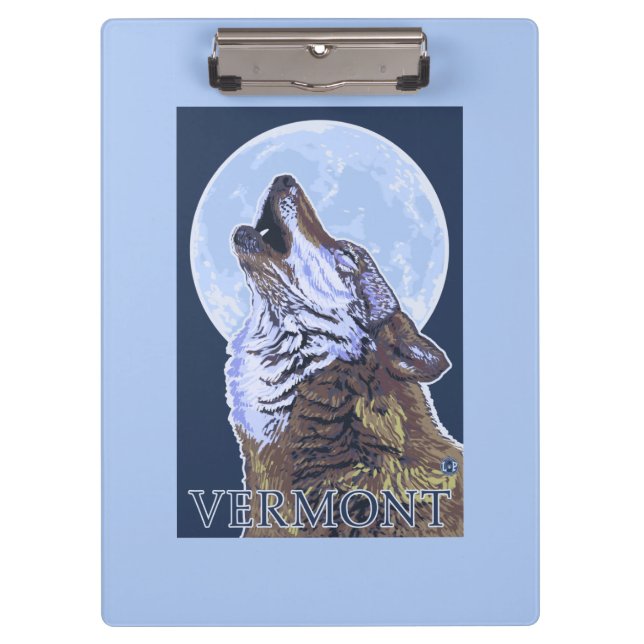 Pranchetas Lobo de VermontHowling (Frente)