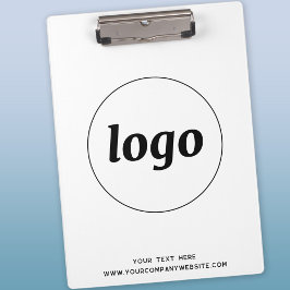 Pranchetas Logotipo com Área de Transferência de Negócios de 