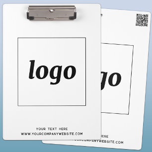 Pranchetas Logotipo com Texto e Código QR Marcas Comerciais