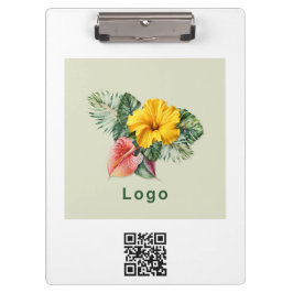 Pranchetas Logotipo da empresa e marca QR Merch promocional