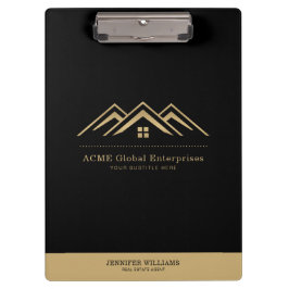 Pranchetas Logotipo do Realtor de Promocional Imobiliário Mod