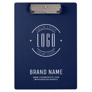 Pranchetas logotipo empresarial personalizado moderno da empr