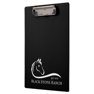 Pranchetas Logotipo equestre Raça equestre marca estável