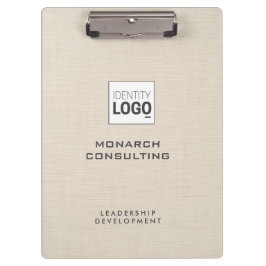 Pranchetas Logotipo Personalizado Simples Textura Creme de Li