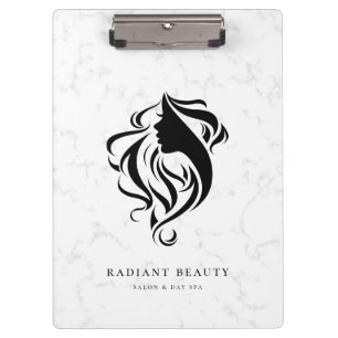 Pranchetas Logotipo Silhouette do moderno Marble Salon