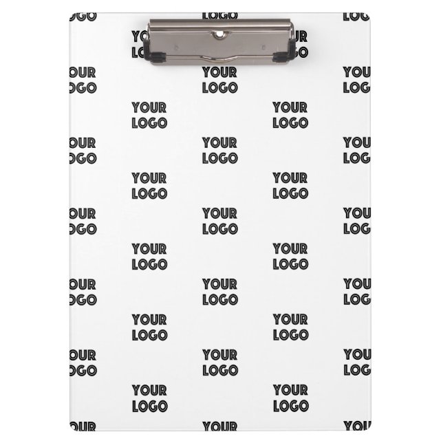 Pranchetas Logotipo simples de repetição | Branco (Frente)