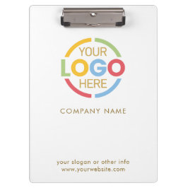 Pranchetas Logotipo simples, personalizado, branco e Dourado