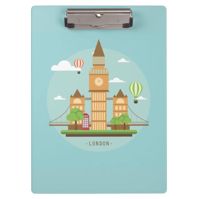 Pranchetas London City Illustration (Frente)
