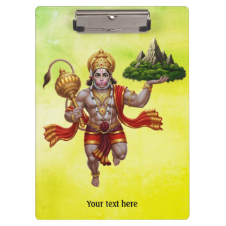 Pranchetas Lord Hanuman Voando Levantando Montanha