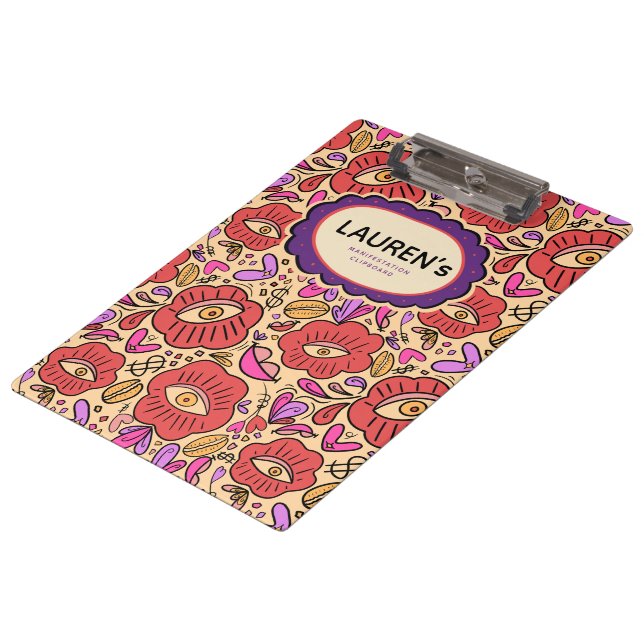 Pranchetas Lucky Eye Floral Pattern (Inclinado)