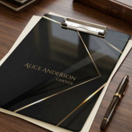 Pranchetas Luxuoso escritório abstrato de advogado em ouro pr