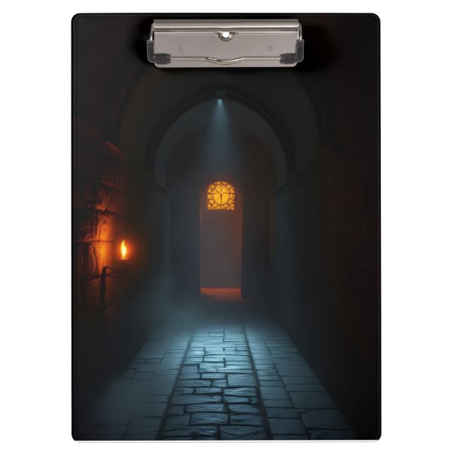 Pranchetas Luxury Gothic Castle Halloween Clipboard (Frente)