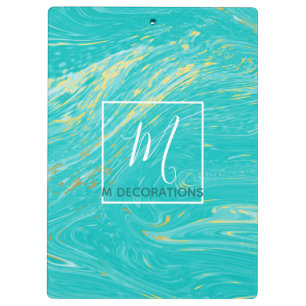 Pranchetas Luxury Royal Marble Dourado Blue Monographic Busin