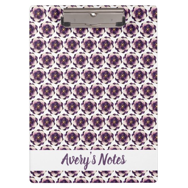 Pranchetas Luxury Violet Ivory Floral (Frente)