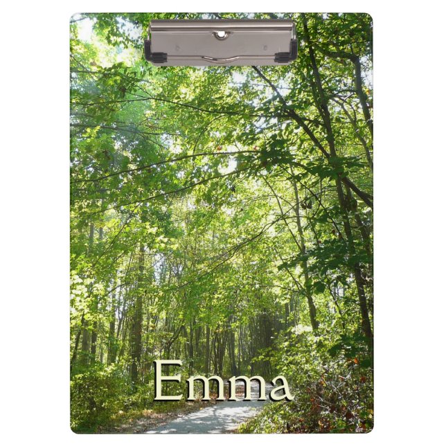 Pranchetas Luz do sol sobre o caminho florestal no Centennial (Frente)