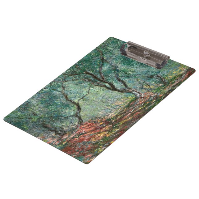 Pranchetas Madeira de oliveira nos Jardins Moreno (por Monet) (Inclinado)