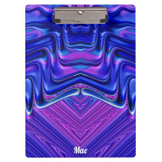 Pranchetas MAE ~ 3D! ~ Branco rosa e azul- original ~ (Frente)