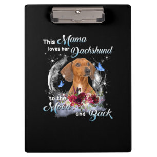 Pranchetas Mãe Art Dachshund Mama Birthday