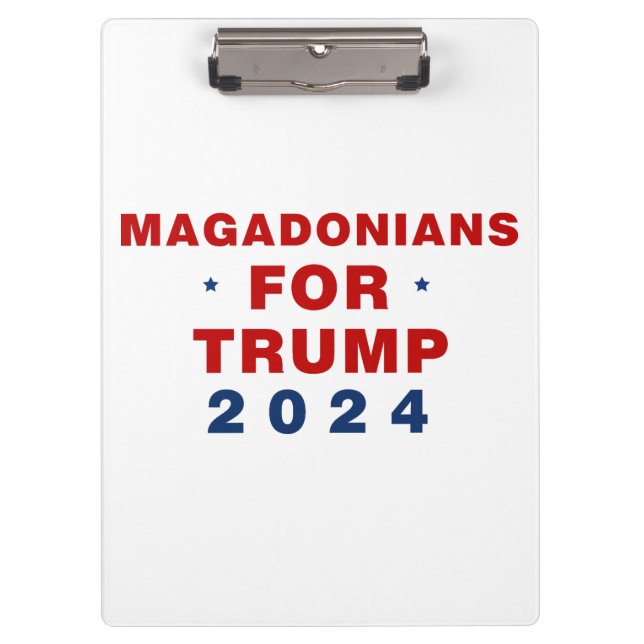 Pranchetas Magadonianos Para Trump 2024 Red Blue (Frente)