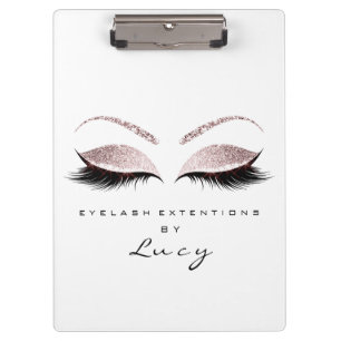 Pranchetas Makeup Artist Beauts Lashes Glitter Pink White
