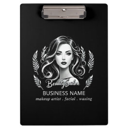 Pranchetas Makeup Artist Hair Stylist Modern Black White Dour