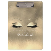 Makeup Beauty Studio Lashes Glass White Dourado