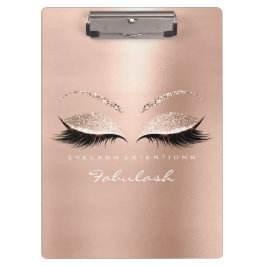 Pranchetas Makeup Beauty Studio Lashes Rosa Branco Dourado