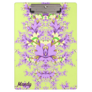 Pranchetas MANDY ~ Mauve, Amarelo e Verde Floral