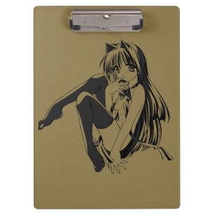 Pranchetas Mangá, Gata Neko Garota Felina Kawaii Loli