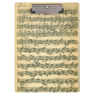 Pranchetas Manuscrito da música do violino de Bach Chaconne