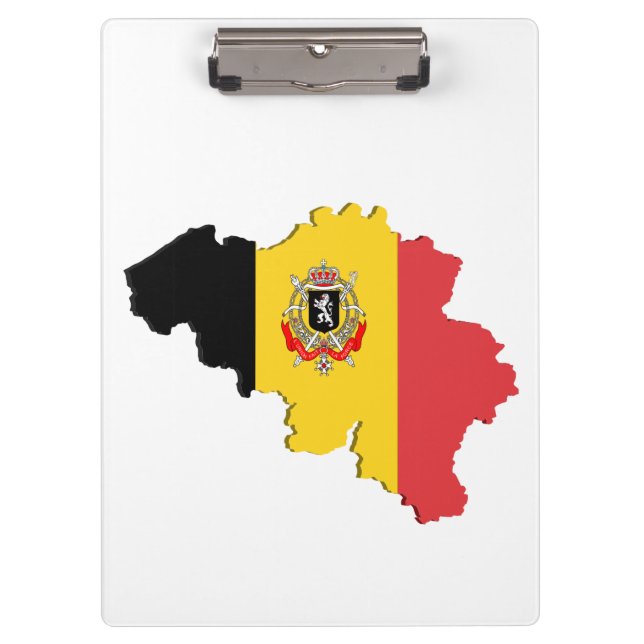 Pranchetas Mapa da Bélgica (Frente)