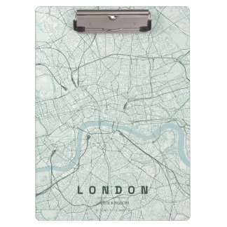Pranchetas Mapa da Cidade de Londres Inglaterra Design Minima