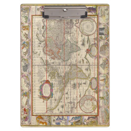 Pranchetas Mapa do Mundo Histórico (por Willem Blaeu)